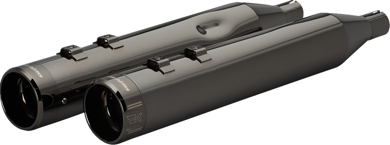 KHROME WERKS 4-1/2" HP-Plus® Slip-On Mufflers with Klassic Tip