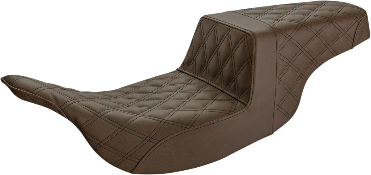 SADDLEMEN Step-Up Seat — Full Lattice Stitch