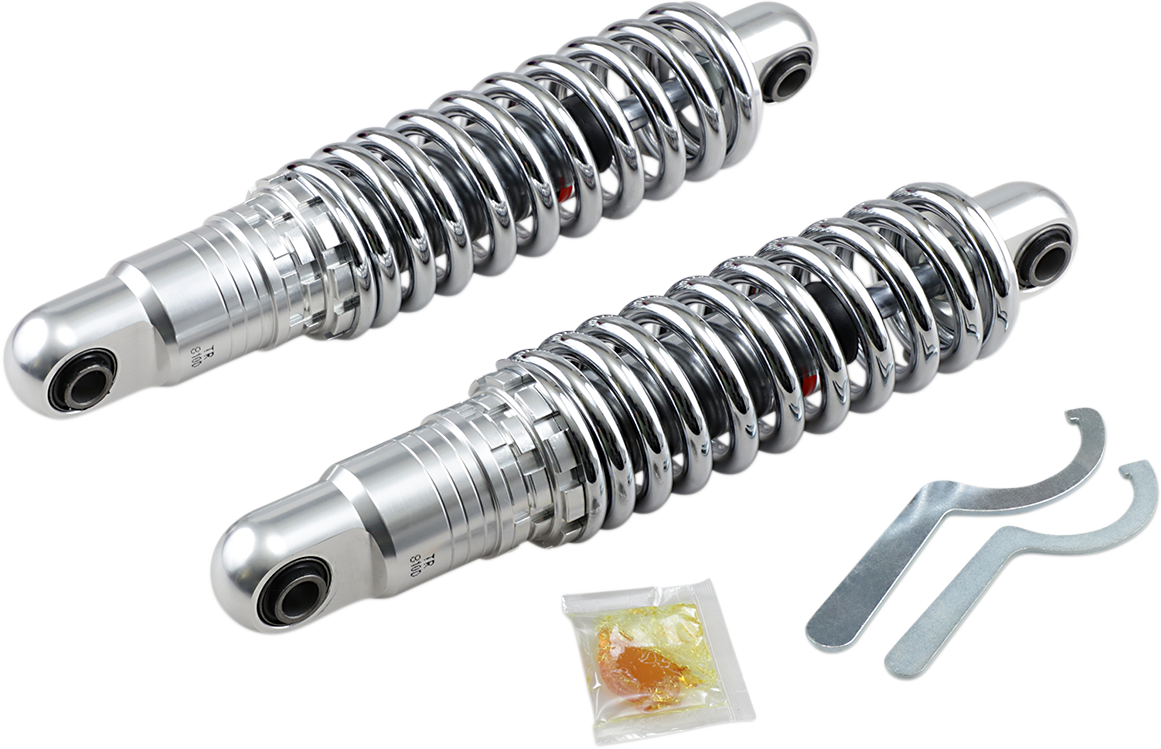 Drag specialties shocks Premium Ride-Height Adjustable Shocks - Chrome - Heavy Duty - 12" Harley Davidson