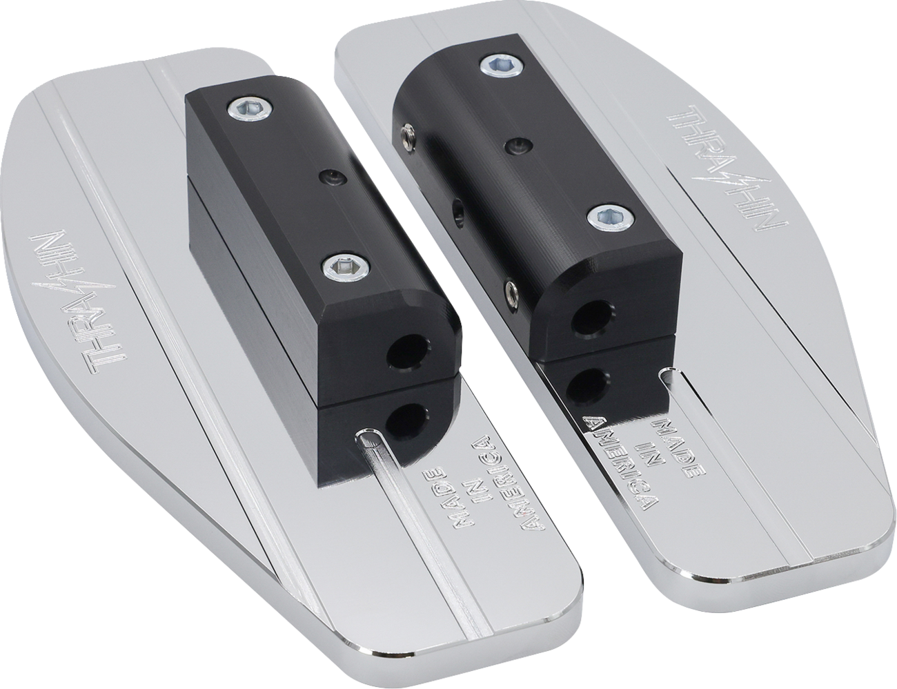 Thrashin Supply Bagger Passenger Floorboards For Harley Touring / Softail 1986-2025