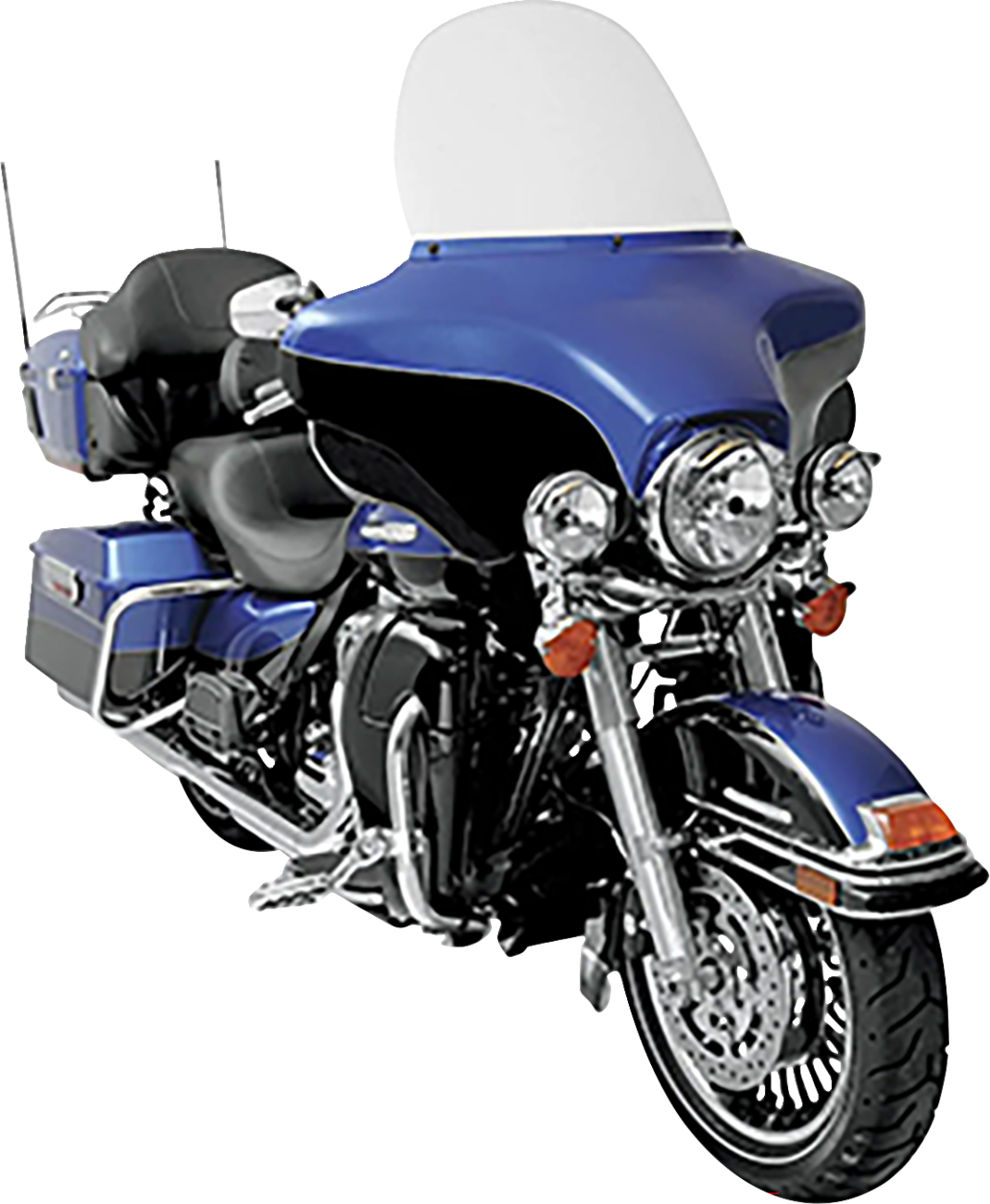 Memphis shades Windshield - 15" - Solar - '96-'13 FLHT Harley Davidson