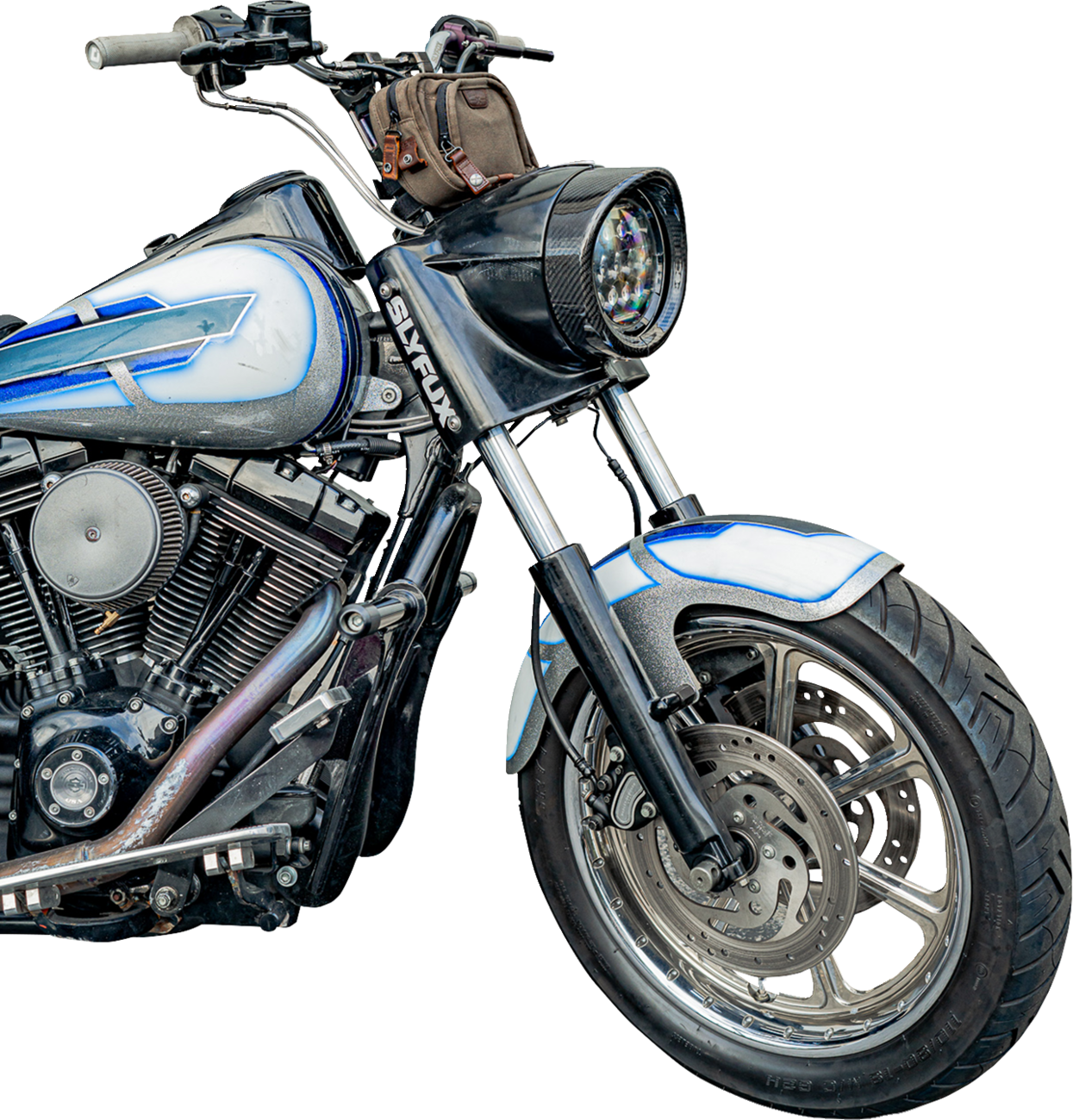 SlyFox Performance Visor Headlight Trim For Harley Road King 2014-2025