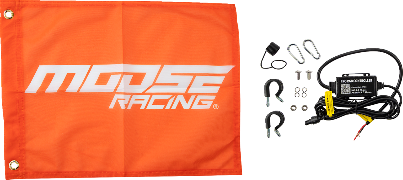 MOOSE OFFROAD Bluetooth Whip Light