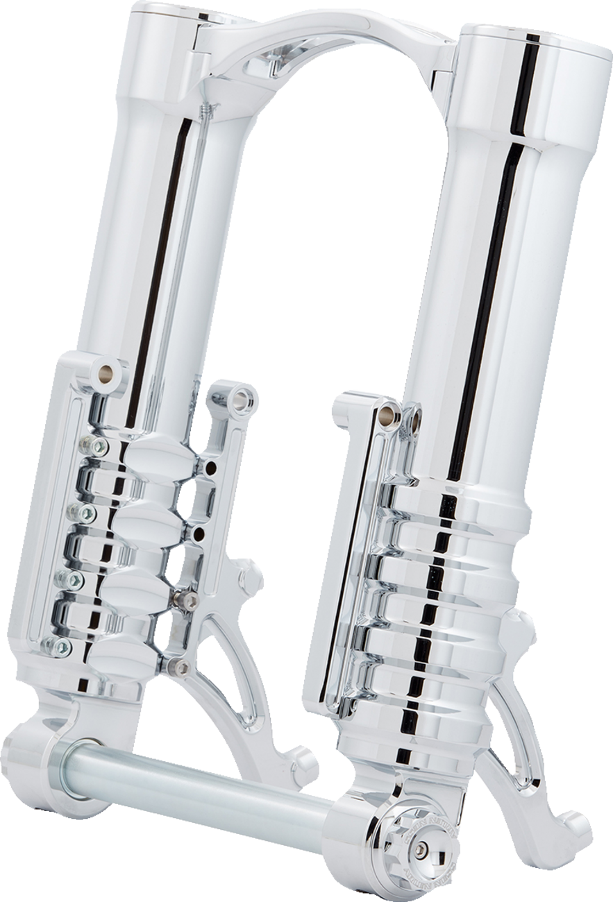 Arlen ness Fork Legs - 49 mm - Chrome - For Custom Radial Mount Brake Caliper Harley Davidson