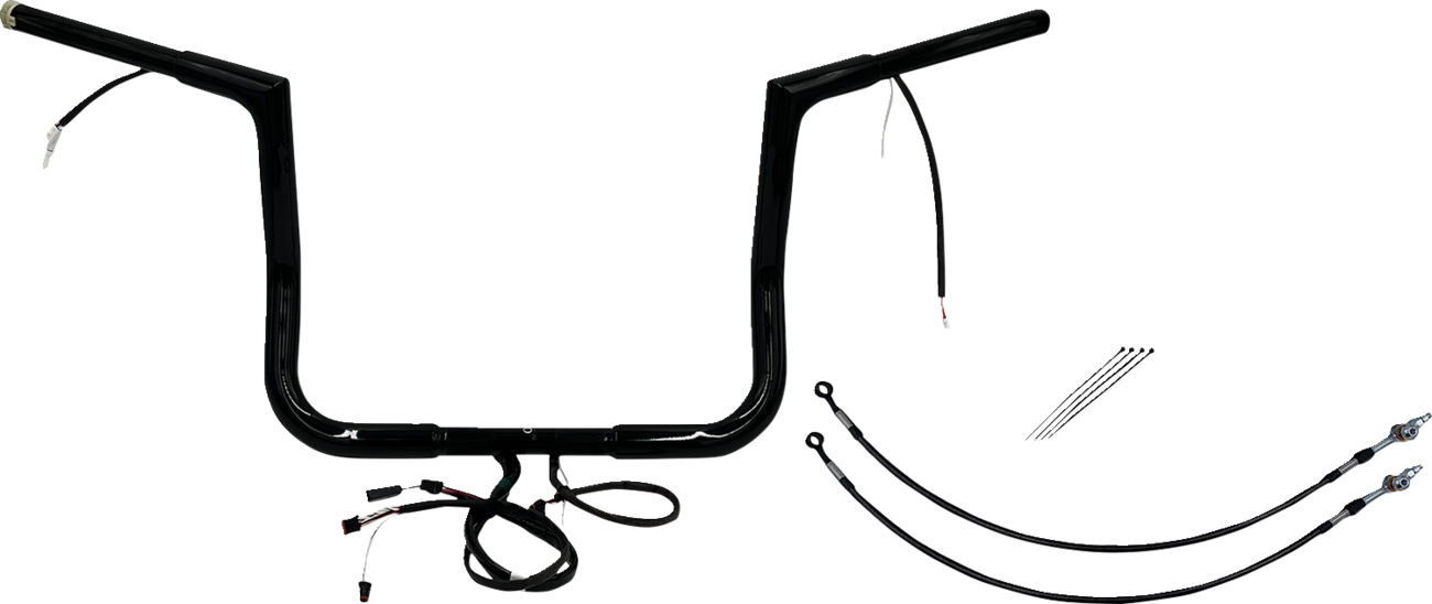 Fat Baggers Inc. 1 1/4" Wired Flat Top Handlebar Kit For Harley Touring 2016-2020
