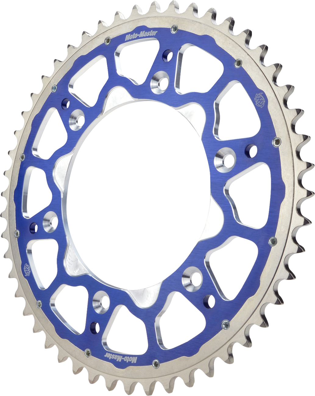 Moto-master Fusion Series Dual Ring Rear Sprocket - 49 Tooth - Blue - TM 49T