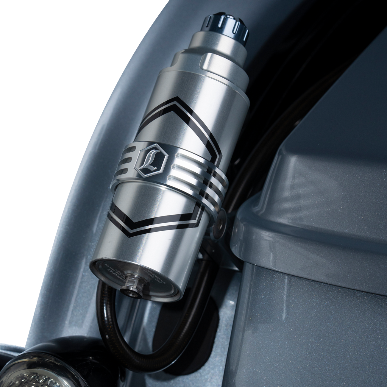 Legend Suspension REVO ARC External Reservoir Mount For Harley Touring 2014-2023