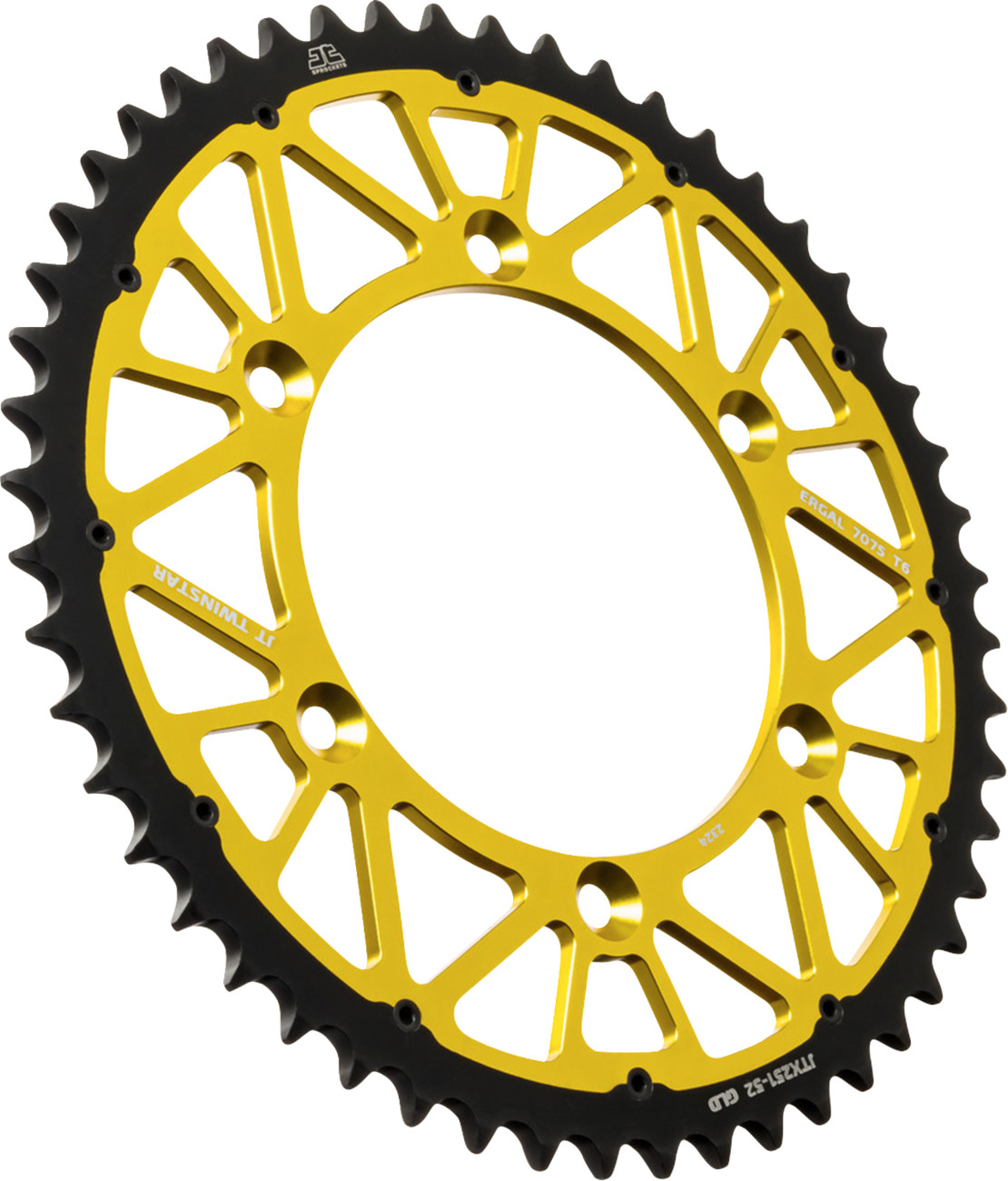 JT Sprockets TwinStar Steel/Aluminum Rear Sprocket - Gold