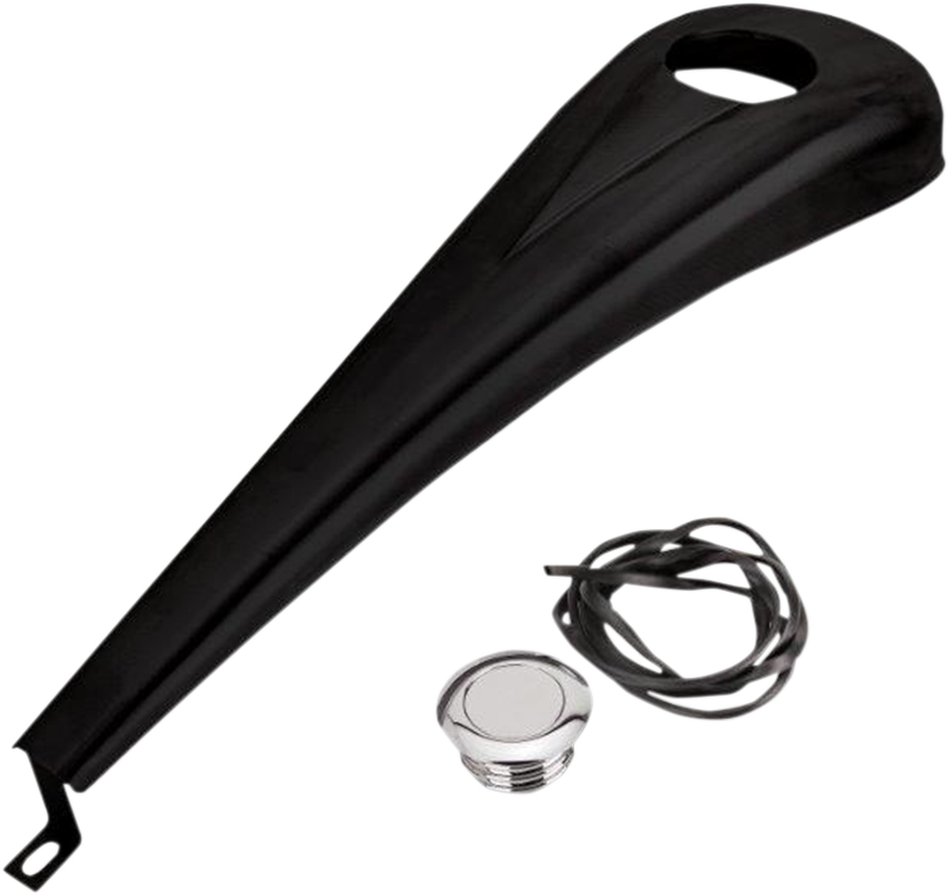 Paul yaffe bagger nation Steel Dash Kit for 6-Gallon Tank - Gloss Black Powdercoat Harley Davidson