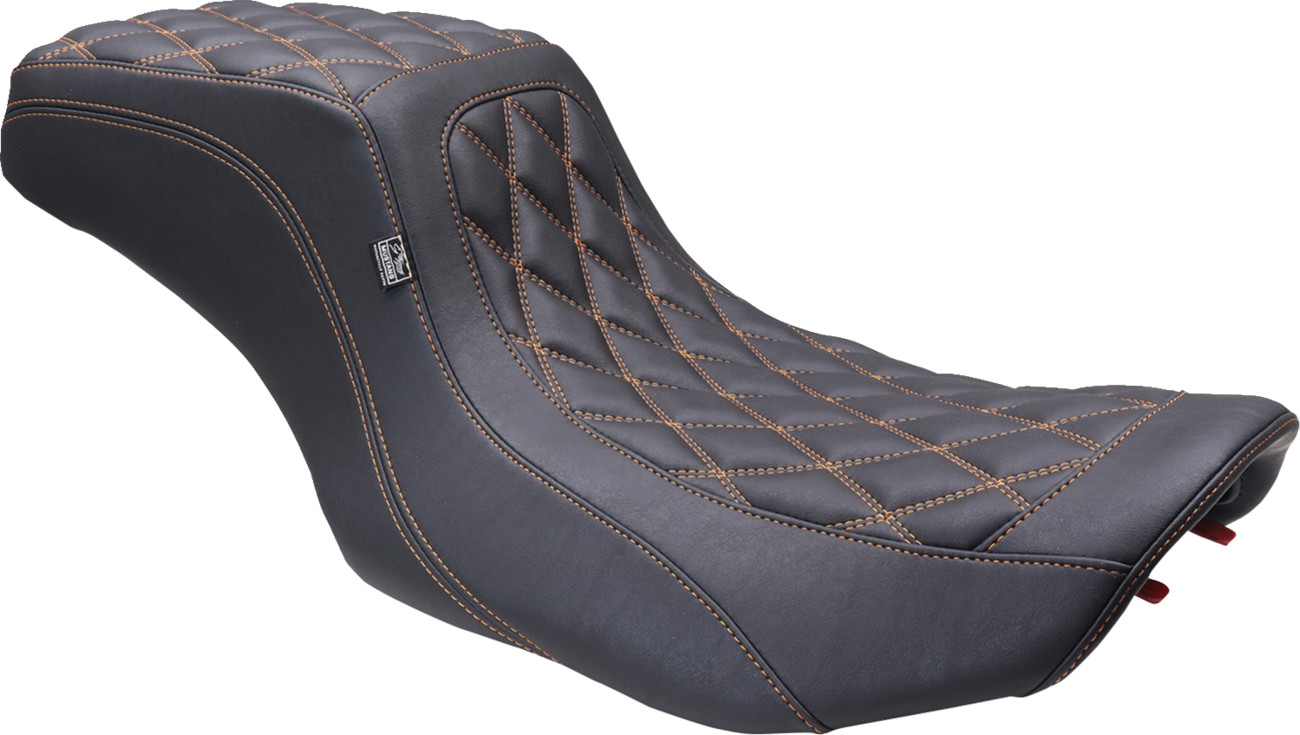 Mustang Squareback Double Diamond Stitch Seat For Harley FLHX / FLTRX 2023-2025