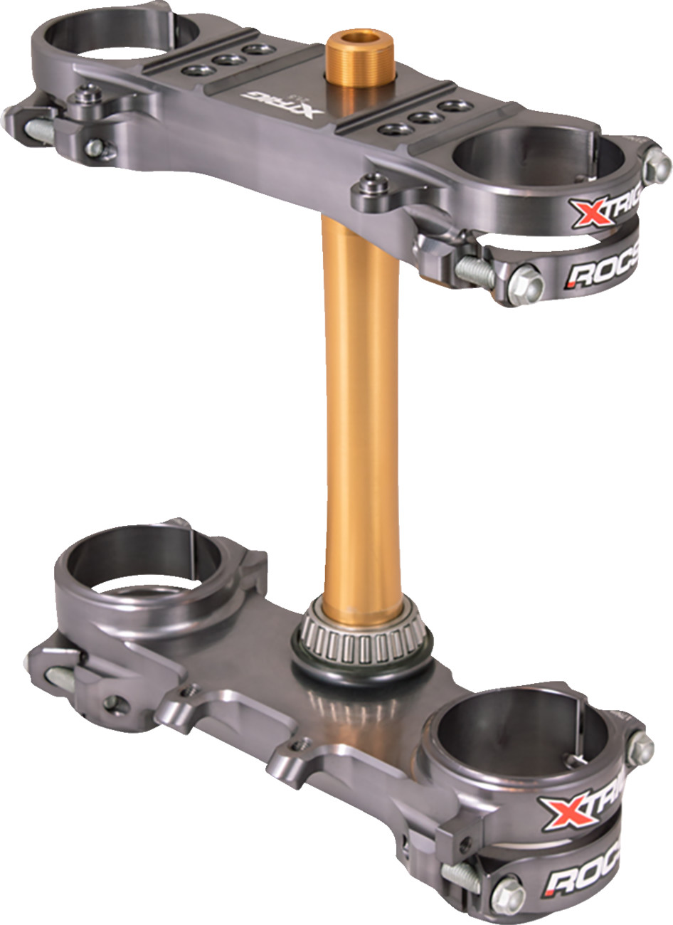 XTrig Rocs Triple Clamps w/ PHDS Bar Mounts - Silver 2019-2026 Suzuki RM-Z250 & 2018-2026 Suzuki RM-Z450