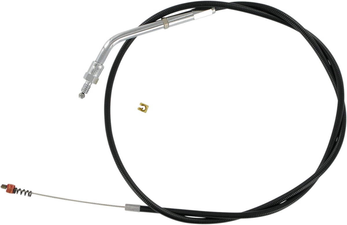 Barnett Black Vinyl Idle Cable For Harley 1981-1989