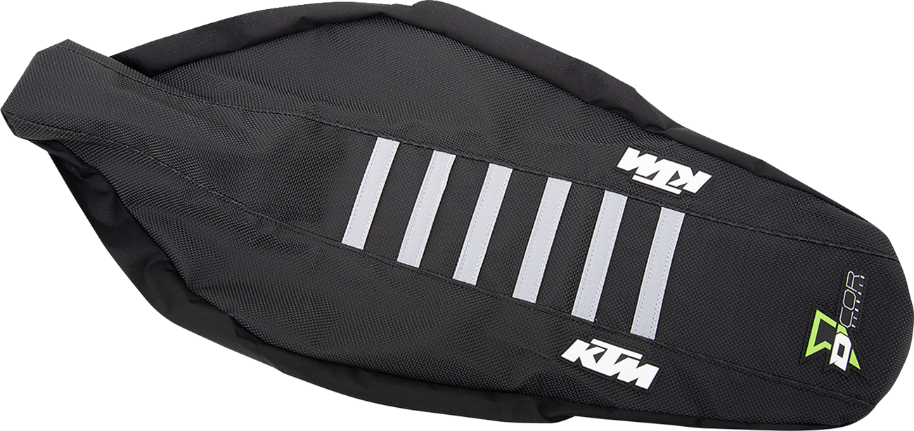 D'cor visuals Seat Cover - Black/Gray - SX/F '18-'22 KTM