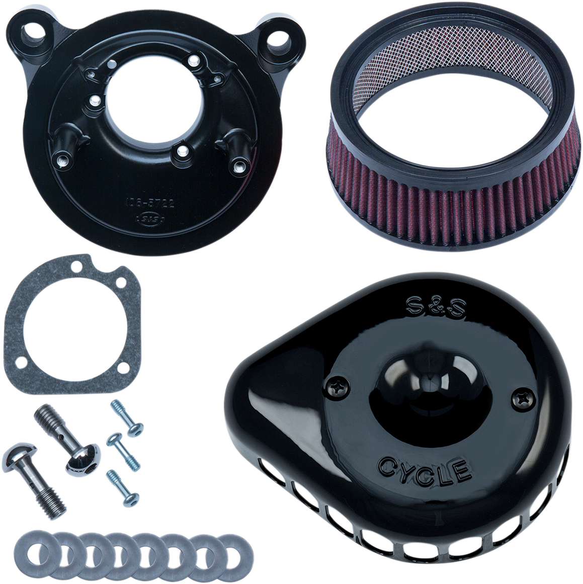 S&S CYCLE Mini Teardrop Stealth Air Cleaner Kit