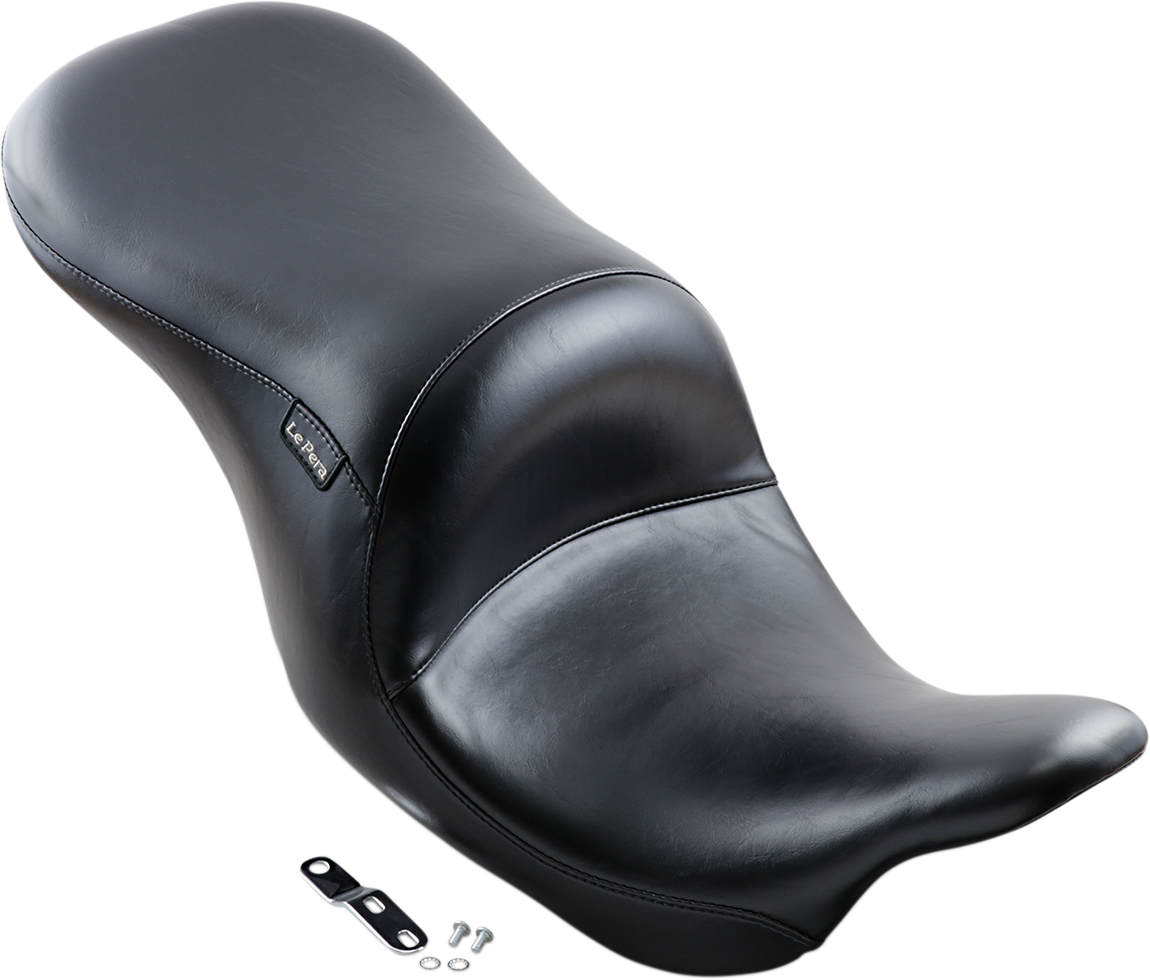 Le pera Maverick Seat - Up-Front - Without Backrest - Smooth - Black - FL '08-'23 Harley Davidson