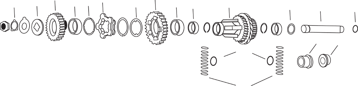 Countershaft Inner Retaining Washers