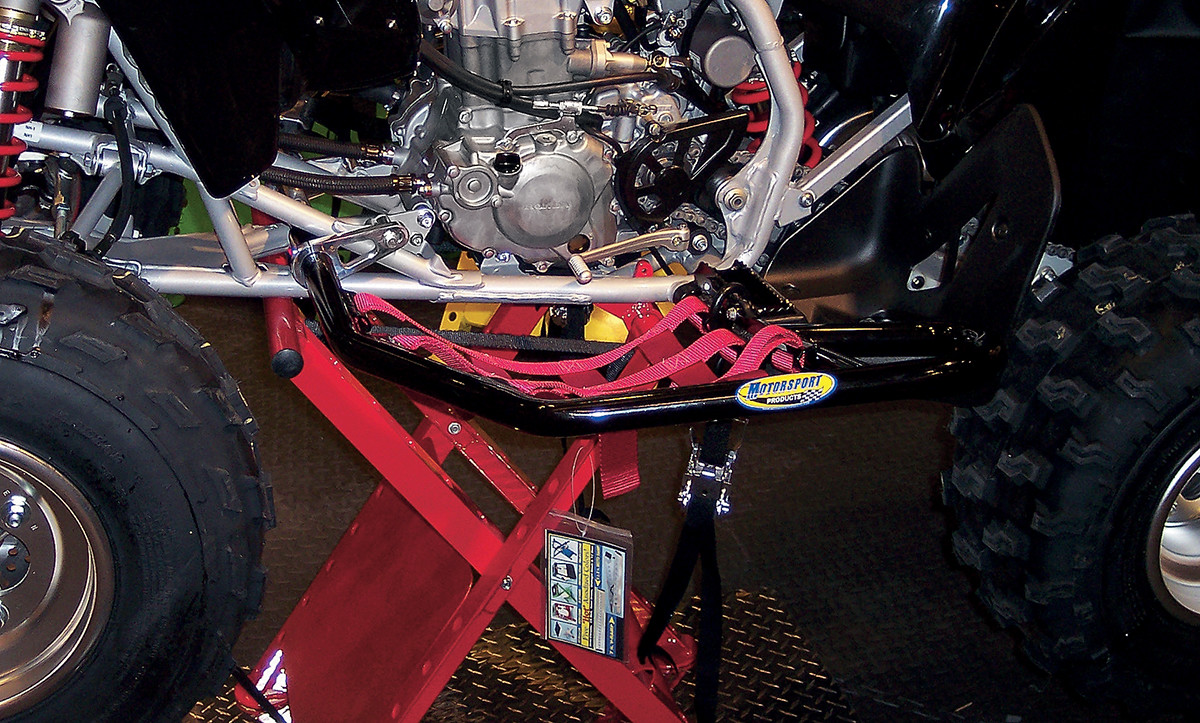 Motorsport products Nerf Bar Net - Red Can-Am/Honda/Arctic Cat/Kawasaki/Suzuki/Yamaha