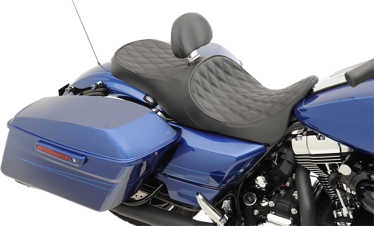 Drag specialties seats Low Forward Touring Seat - Diamond - FL '08-'23 Harley Davidson