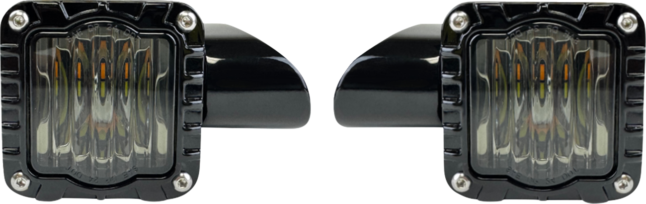 Shark Demon™ High-Performance LED Front Turn Signals with White Run Light