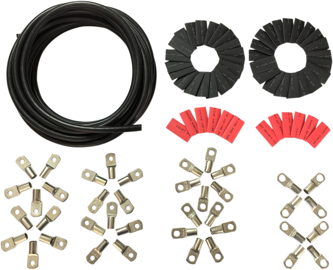 Drag specialties Custom Battery Cable Kit - Harley Davidson - Black