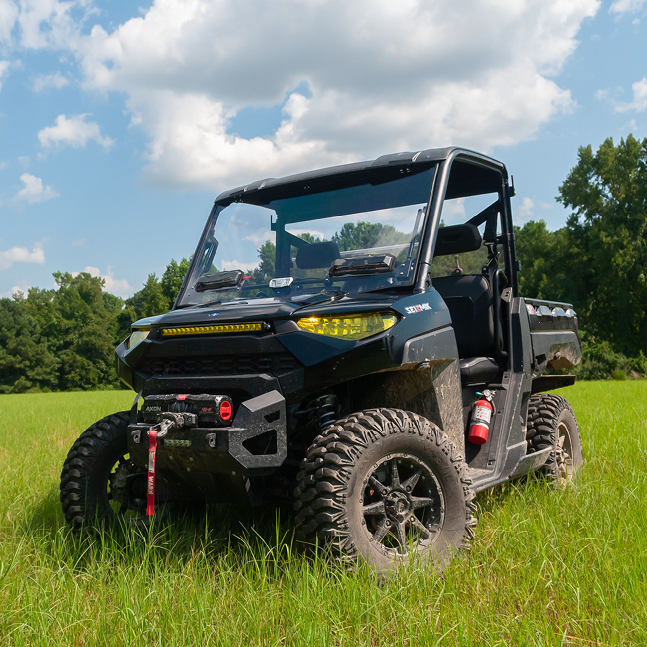 Seizmik Flip-Up Windshield With Vents Polaris Ranger XP 900 / 1000 / Crew 2013-2025
