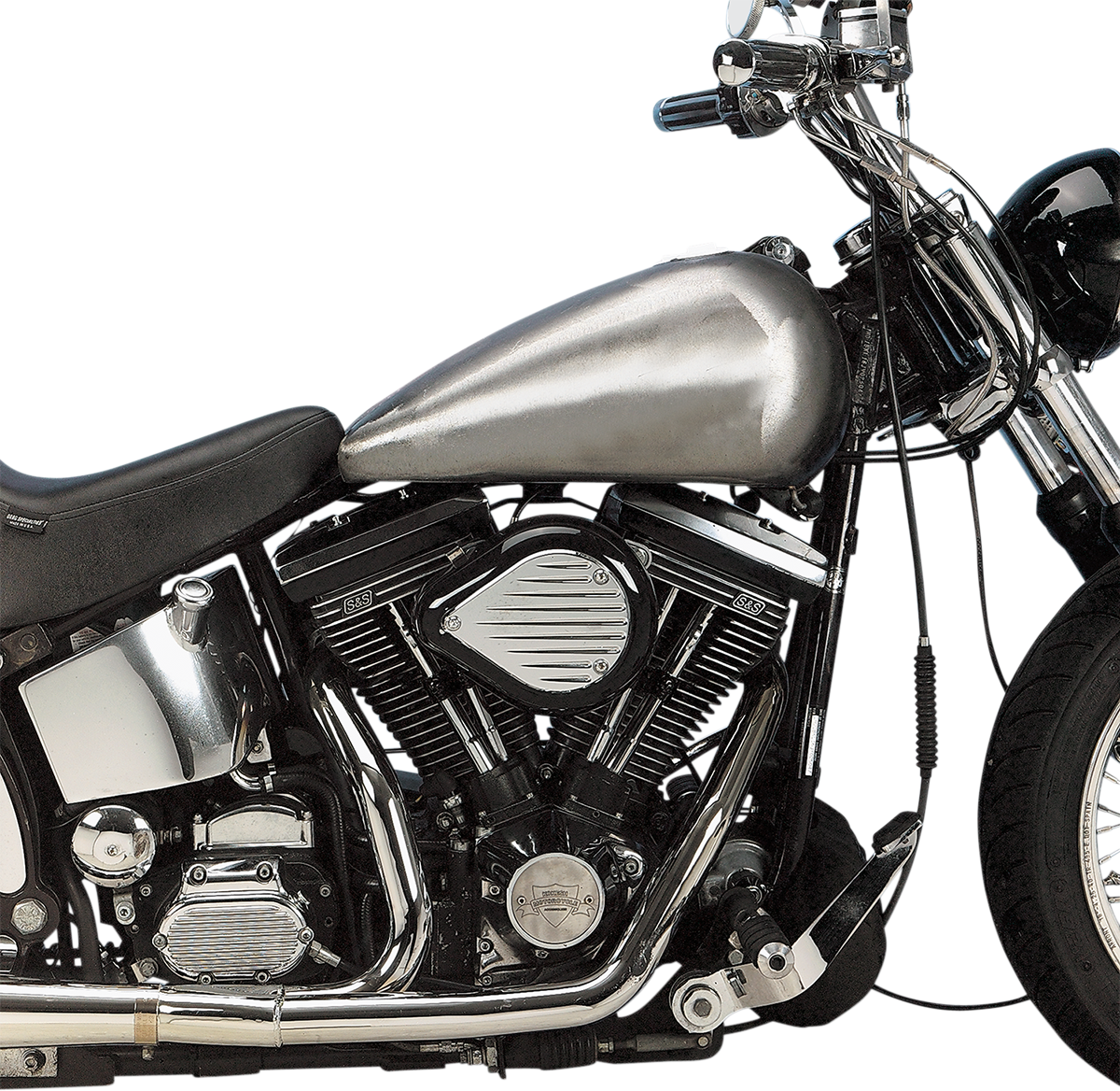 Drag specialties Fat Bob Style Gas Tanks - Flatside - 5 Gallon Harley Davidson