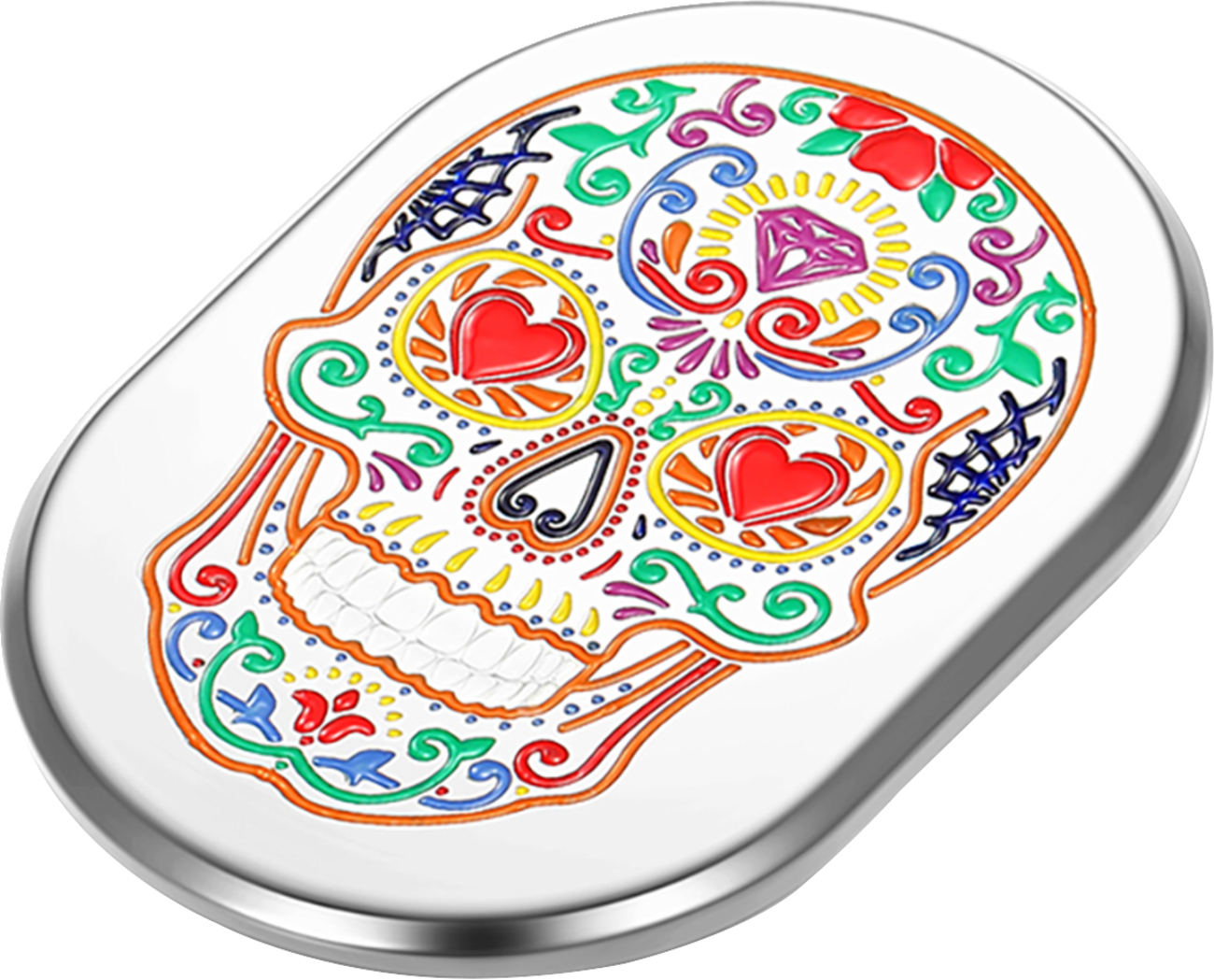 Figurati Designs Sugar Skull Antenna Hole Filler For Harley Touring 2006-2024