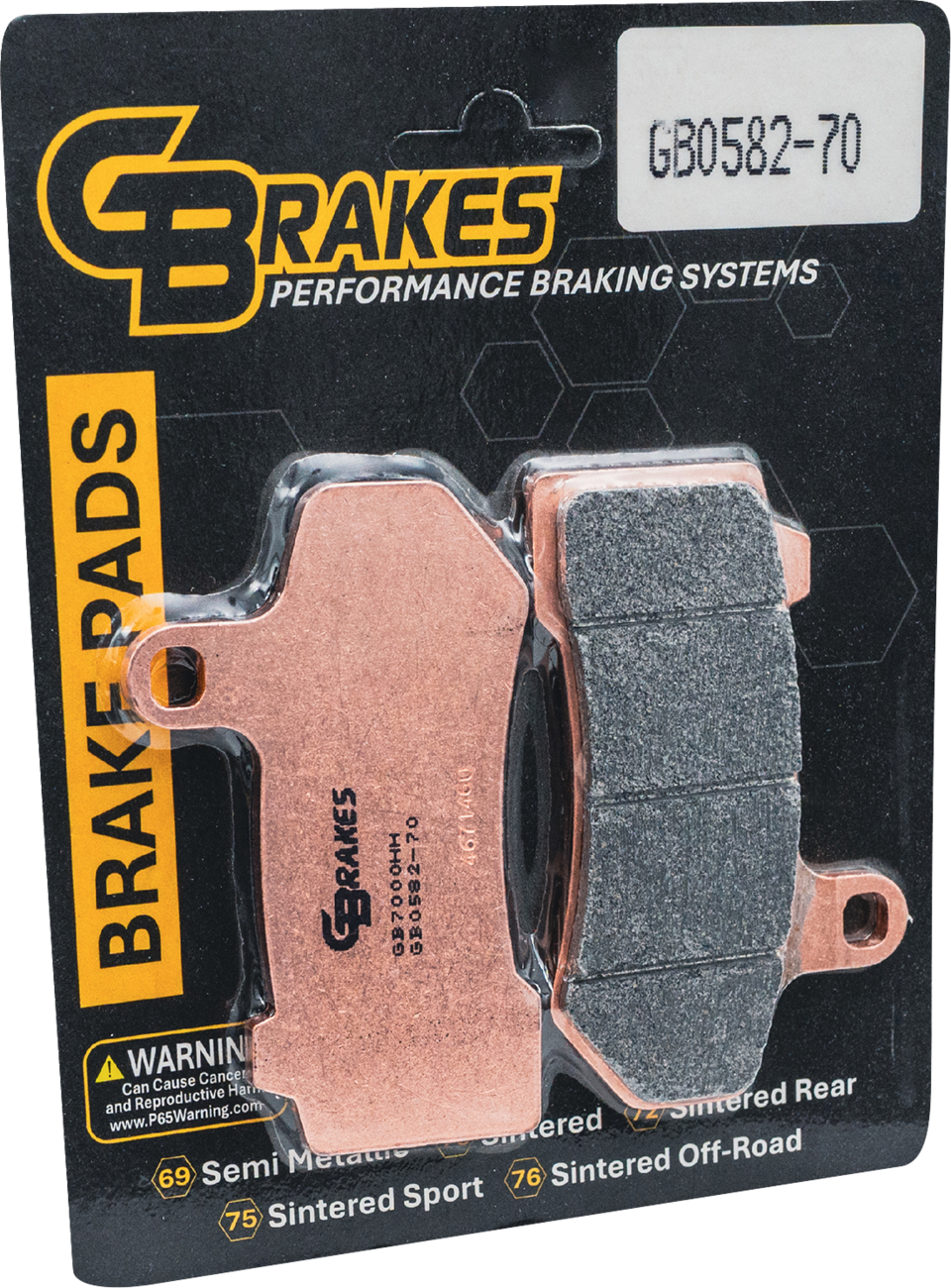 Gbrakes Brake Pad - Sintered - Front/Rear Harley Davidson