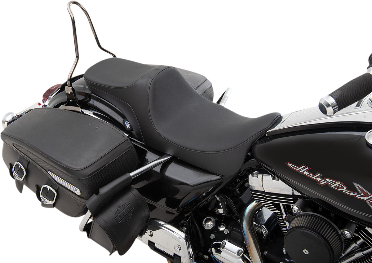 Drag specialties seats Predator III 2-Up Seat - Smooth - FL '08-'23 Harley Davidson