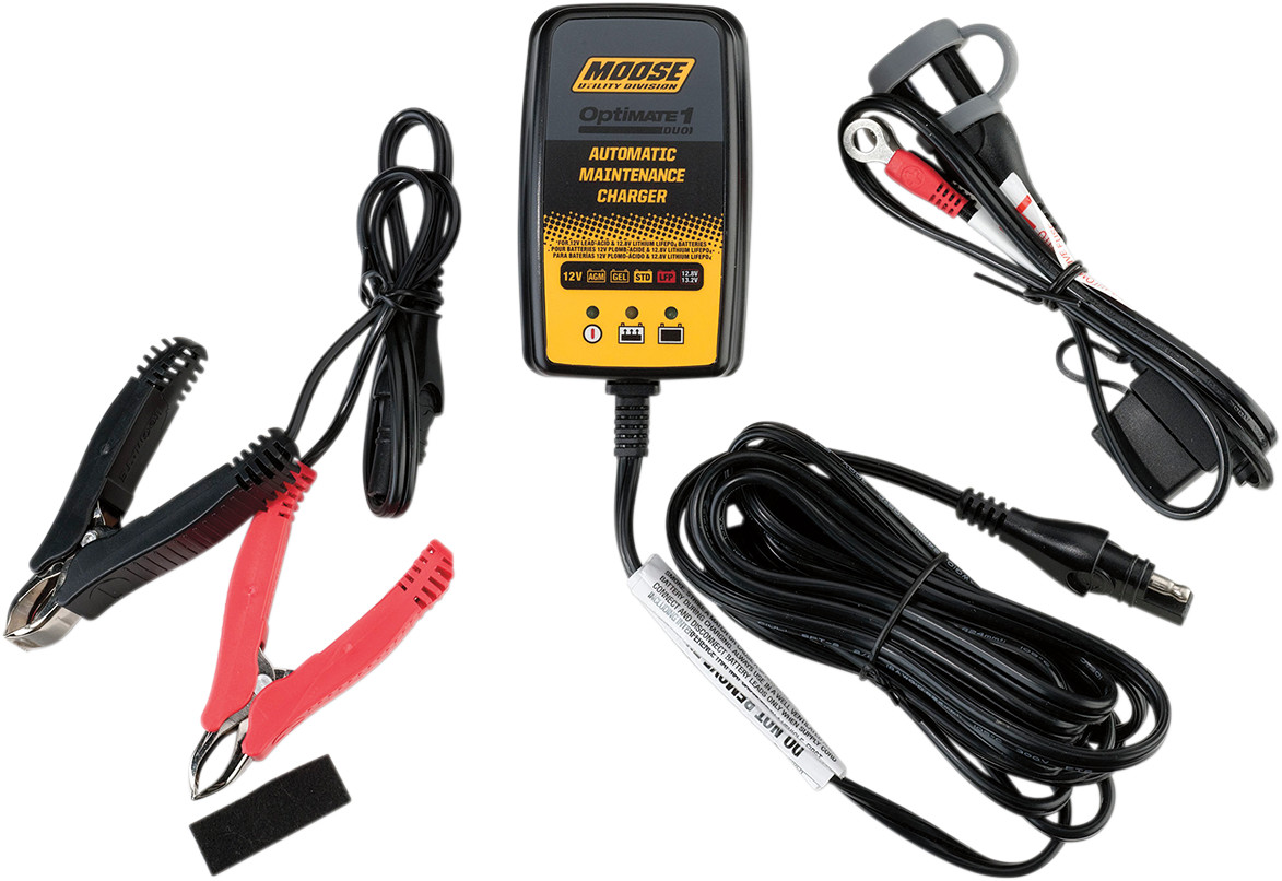 Moose Racing Optimate 1 Duo Battery Charger/Maintainer