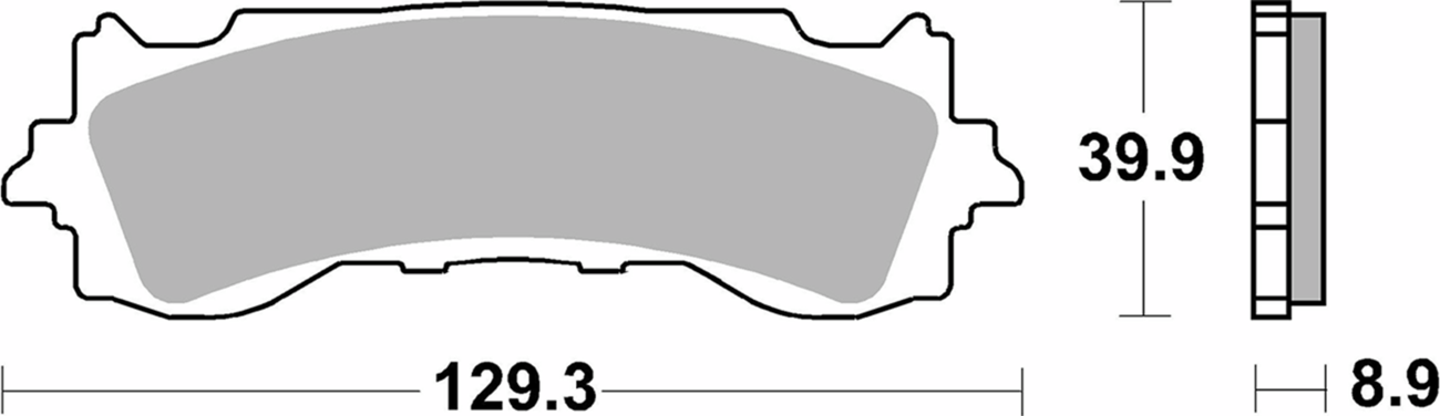 Sbs Sintered Brake Pads - Front 2018-2024 Honda GL1800 Gold Wing