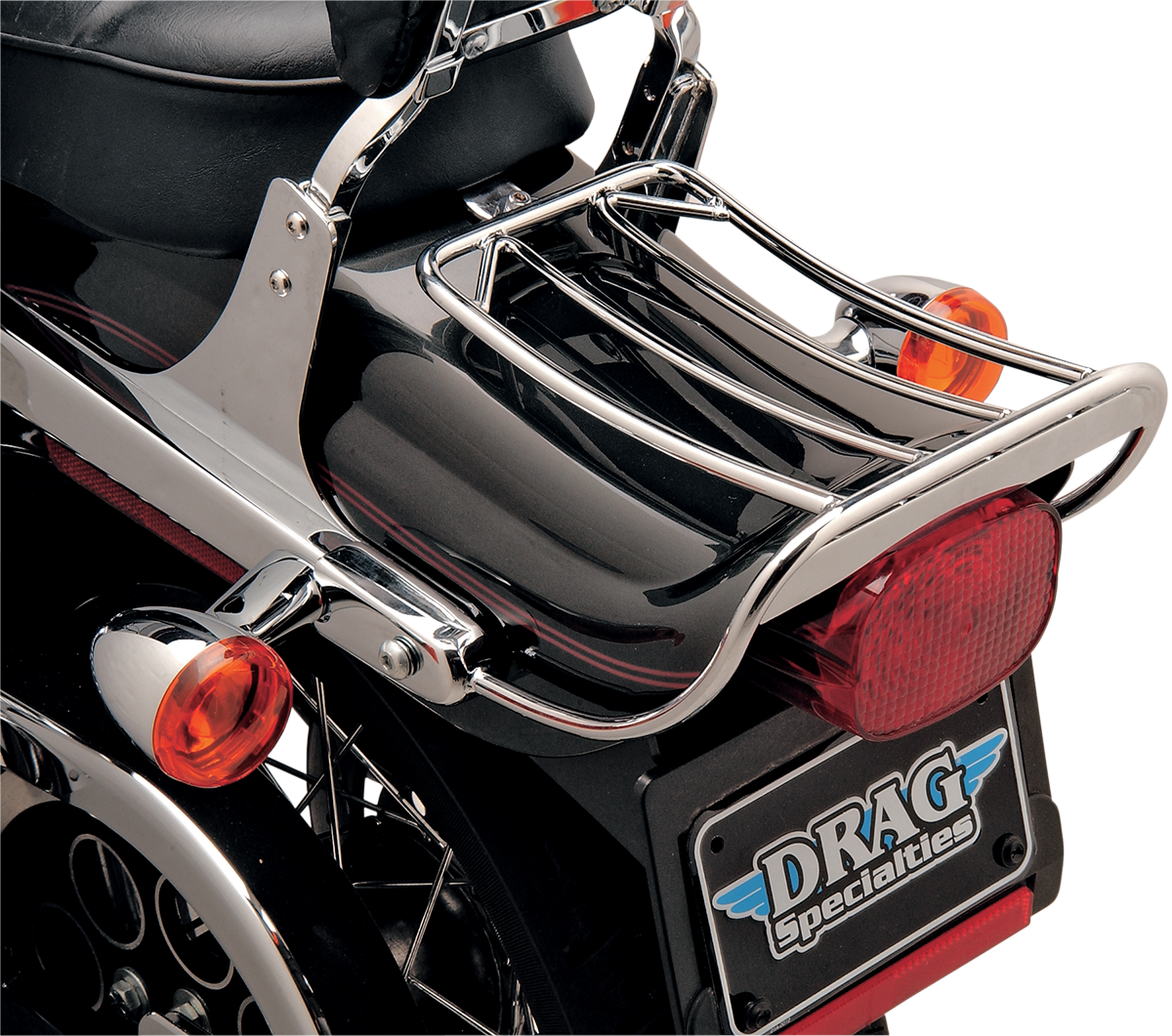 DRAG SPECIALTIES (77-0058BXLB2) Luggage Rack 02-05 Fxdwg (PU PN 1916-0058)