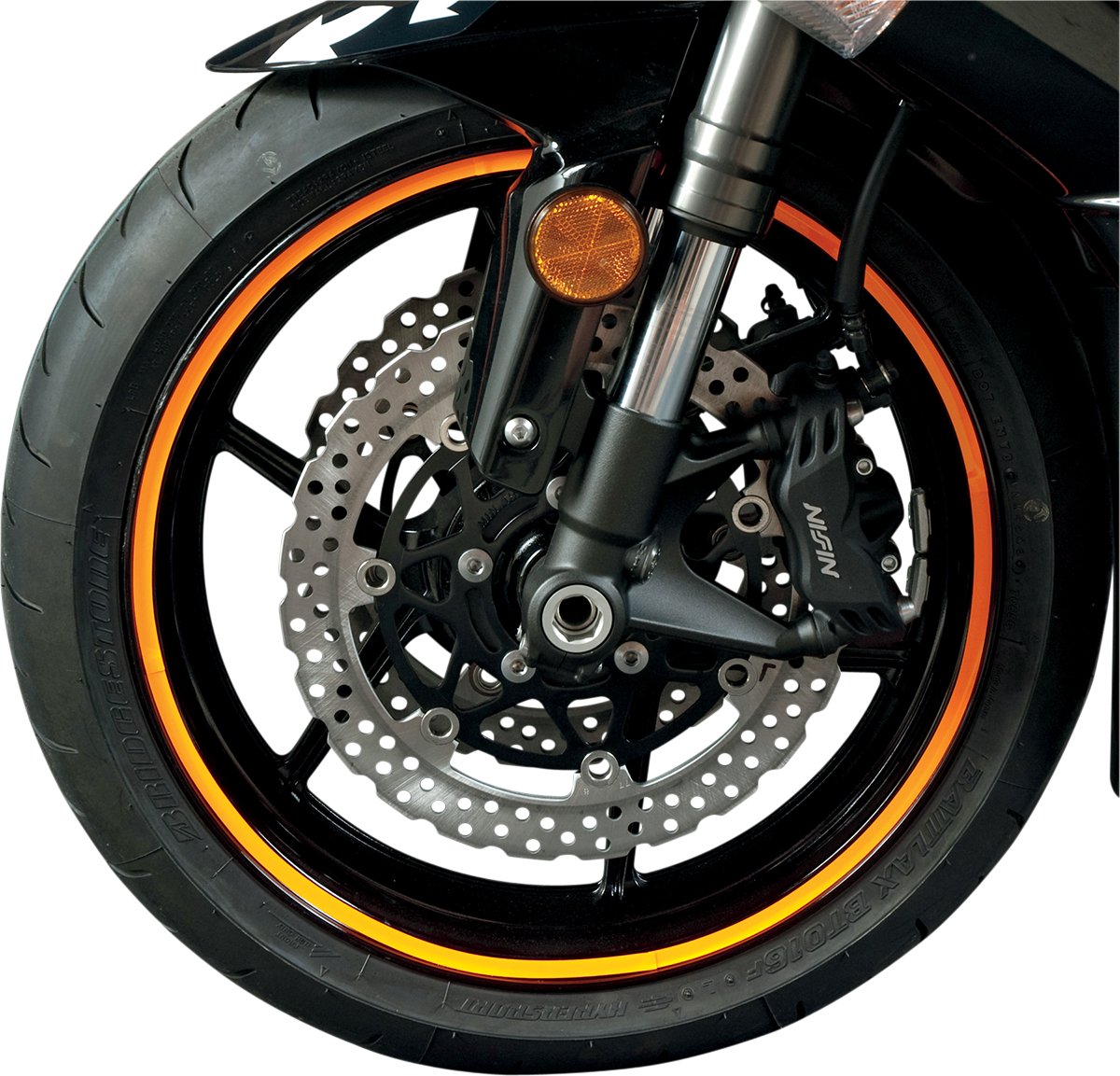 FLU DESIGNS INC. Sport Bike Wheel Trim Decal Kit