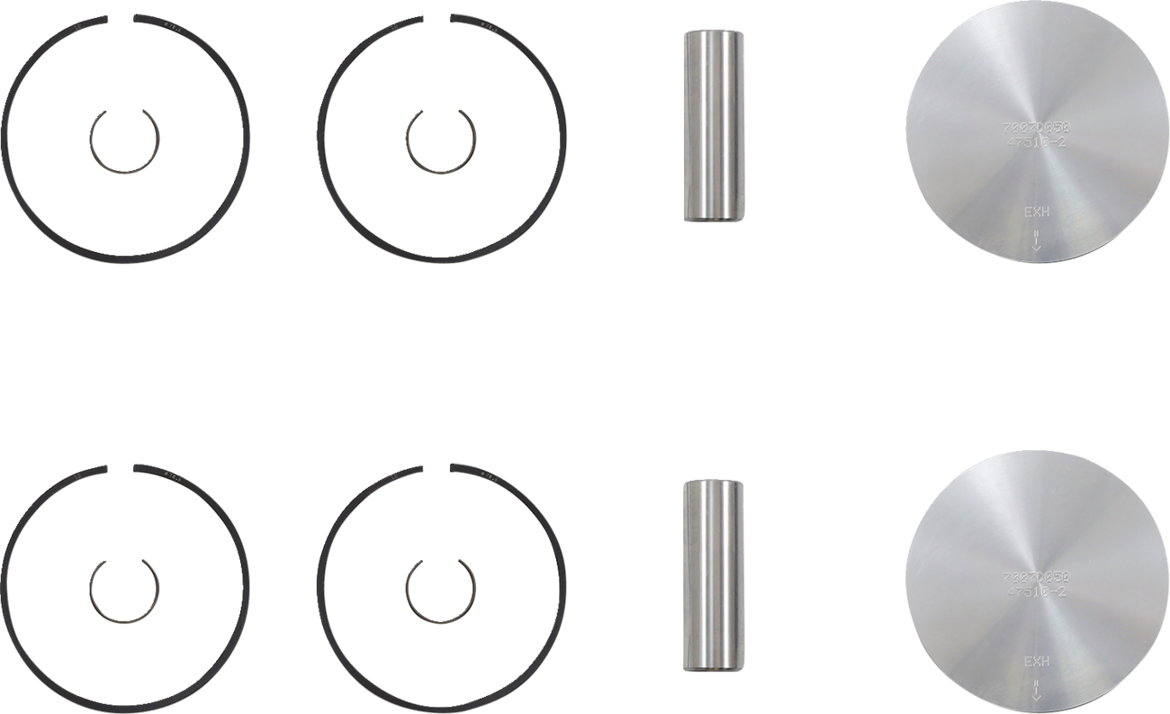 WOSSNER Piston Kit for 2 Stroke