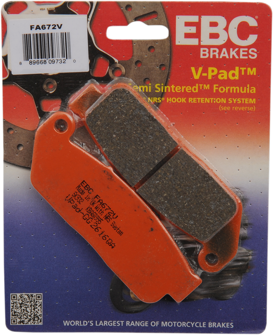 EBC FA672V Semi-Sintered Front Brake Pads