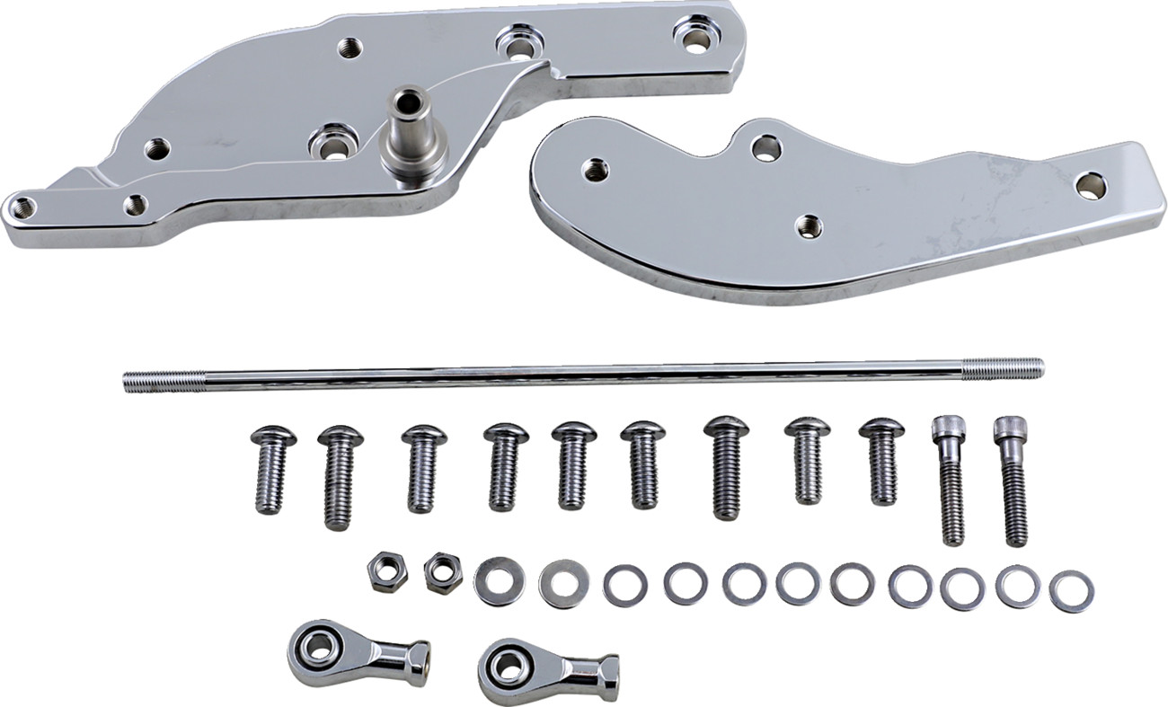 Drag specialties Forward Control Extensions - 3" Forward - Chrome - FL/FX Harley Davidson