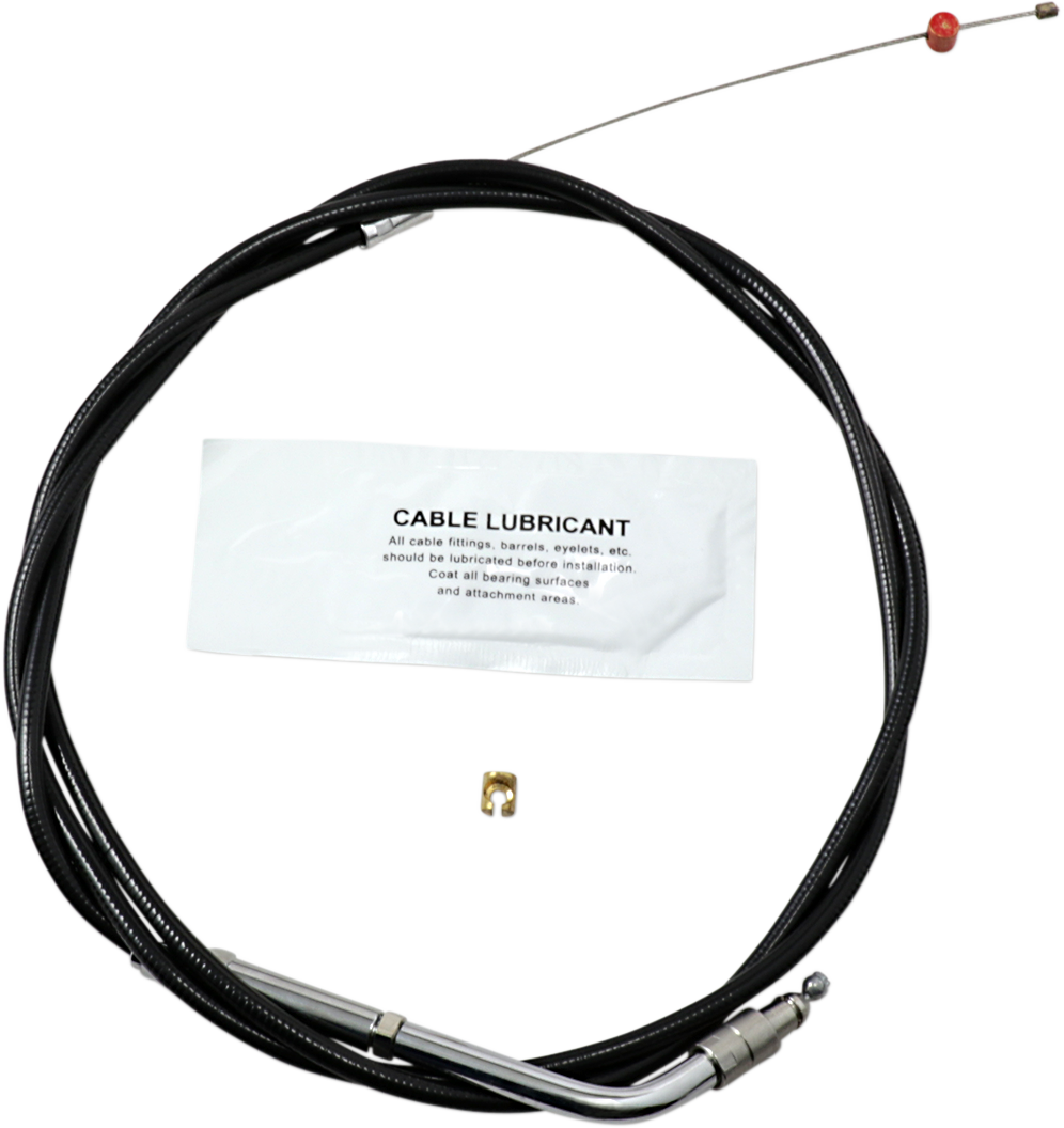 Barnett Black Vinyl Throttle Cable For Harley Touring 2007
