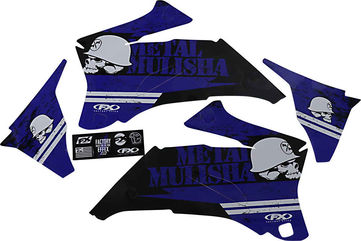 Factory Effex Metal Mulisha Shroud / Airbox Graphics Kit Yamaha YZ250F / YZ450F 2006-2009
