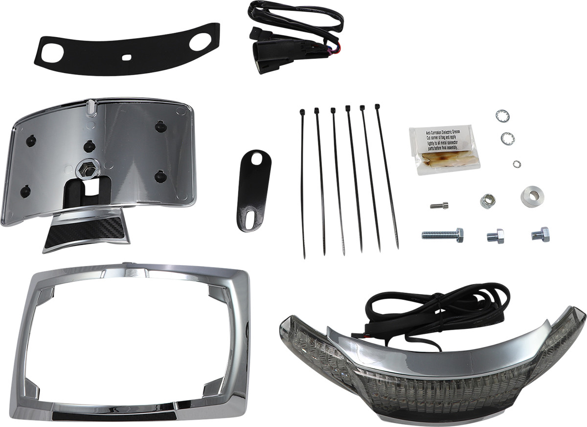 Ciro Tailight With License Plate Holder For Harley Touring 2010-2013