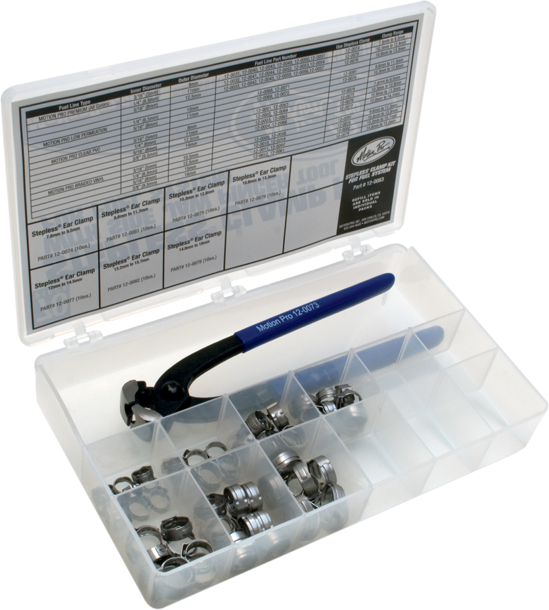 MOTION PRO Steel O-Clip Kit w/Pincer Tool