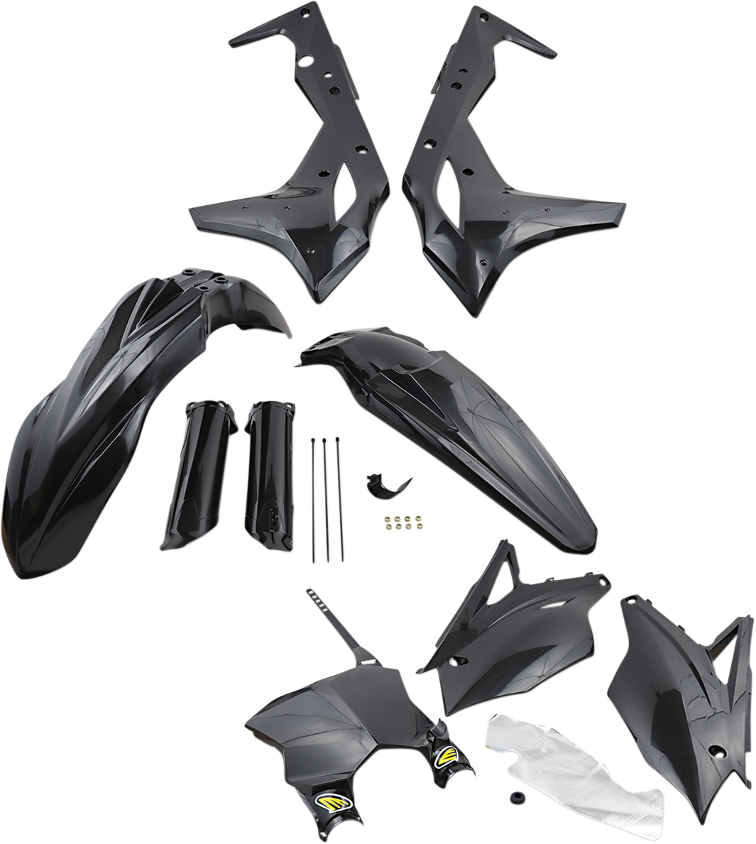 Cycra Body Kit - Powerflow - Black - KX250F 2017-2020 Kawasaki KX250F