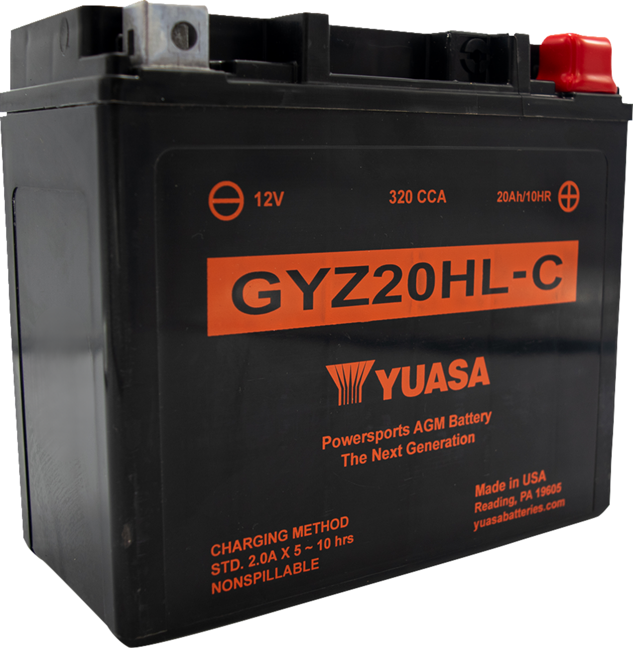 Yuasa AGM Battery - GYZ20HL-C Honda