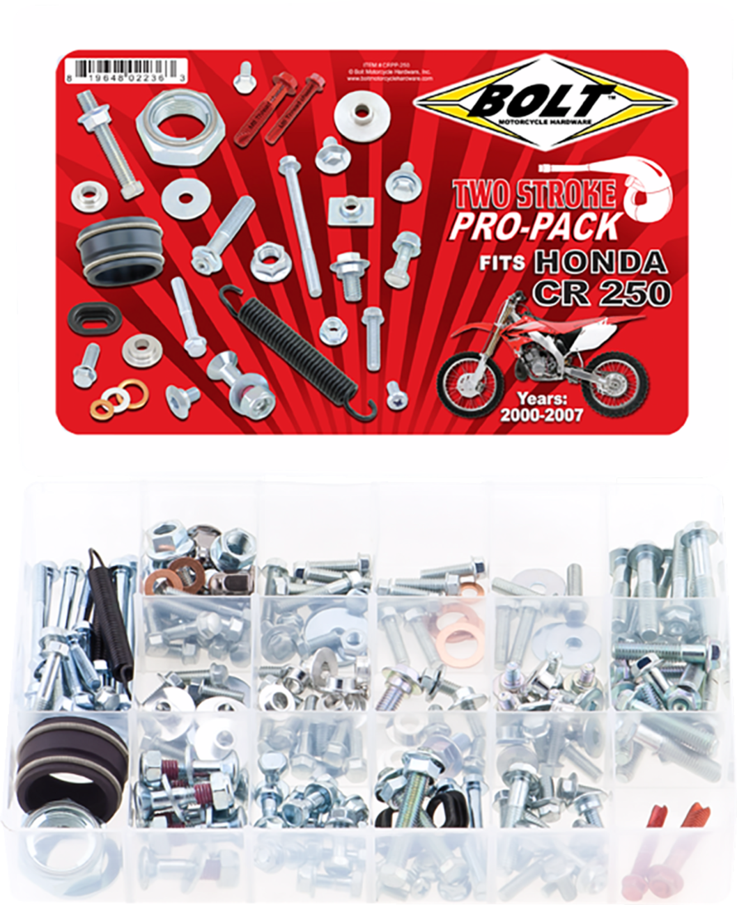Bolt Hardware Two Stroke Pro Pack Honda CR250R 2000-2007