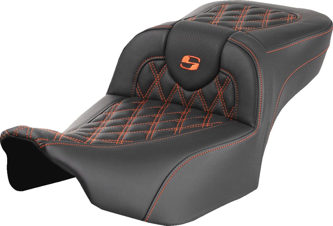 Saddlemen Roadsofa LS Lattice Stitch 2-Up Seat For Harley FLHX / FLTRX 2023-2025
