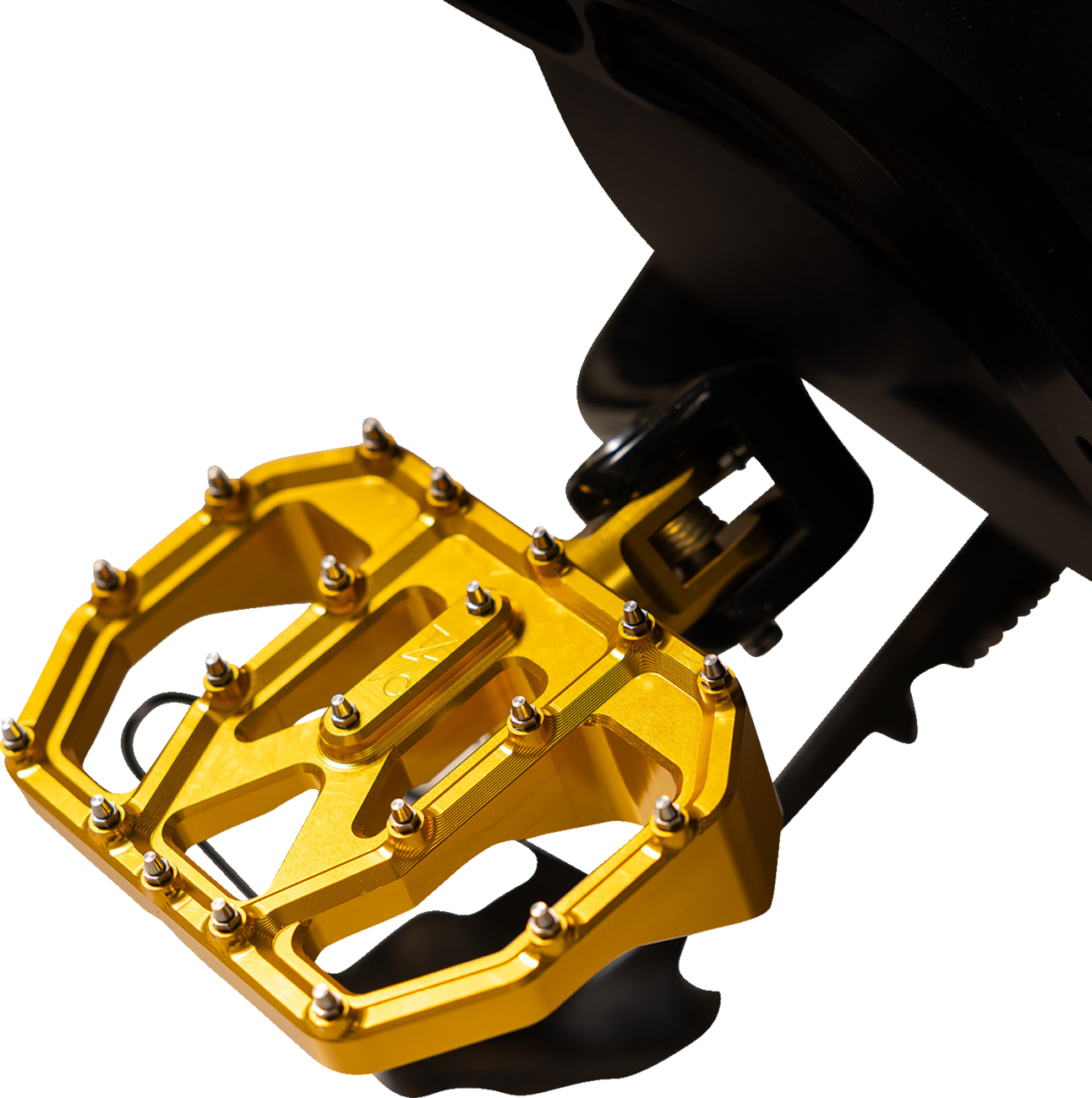 Thrashin supply co. Mini Aggressor Floorboards - Gold - Rear Harley Davidson