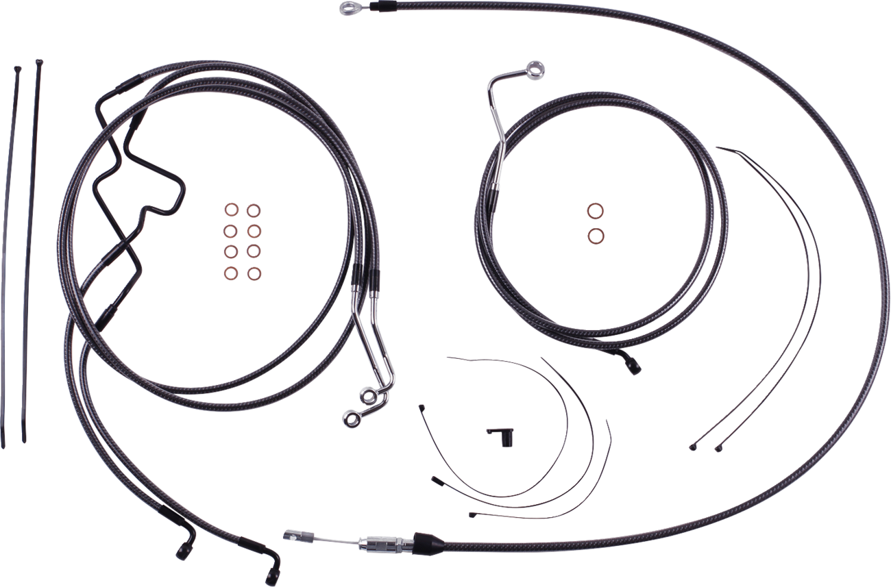 Magnum shielding KARBONFIBR Designer Handlebar Installation Kit - 10" - '21-'22 FLHR 2021-2022 Harley Davidson FLHR Road King / 2021-2023 Harley Davidson FLHRXS Road King Special