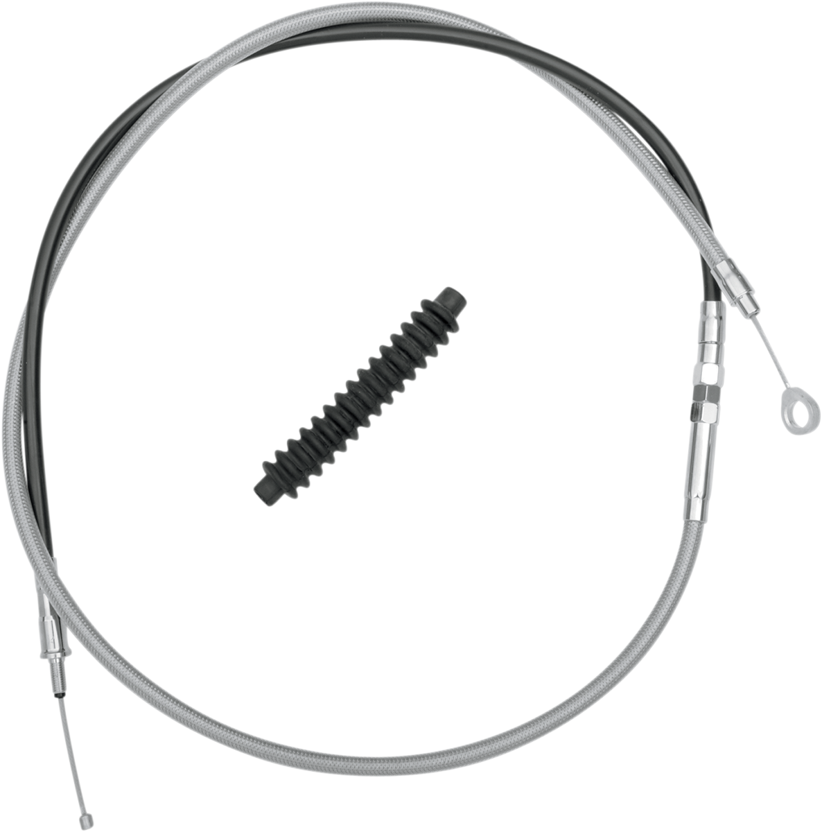 Drag Specialties High-Efficiency Braided Stainless Steel Clutch Cable