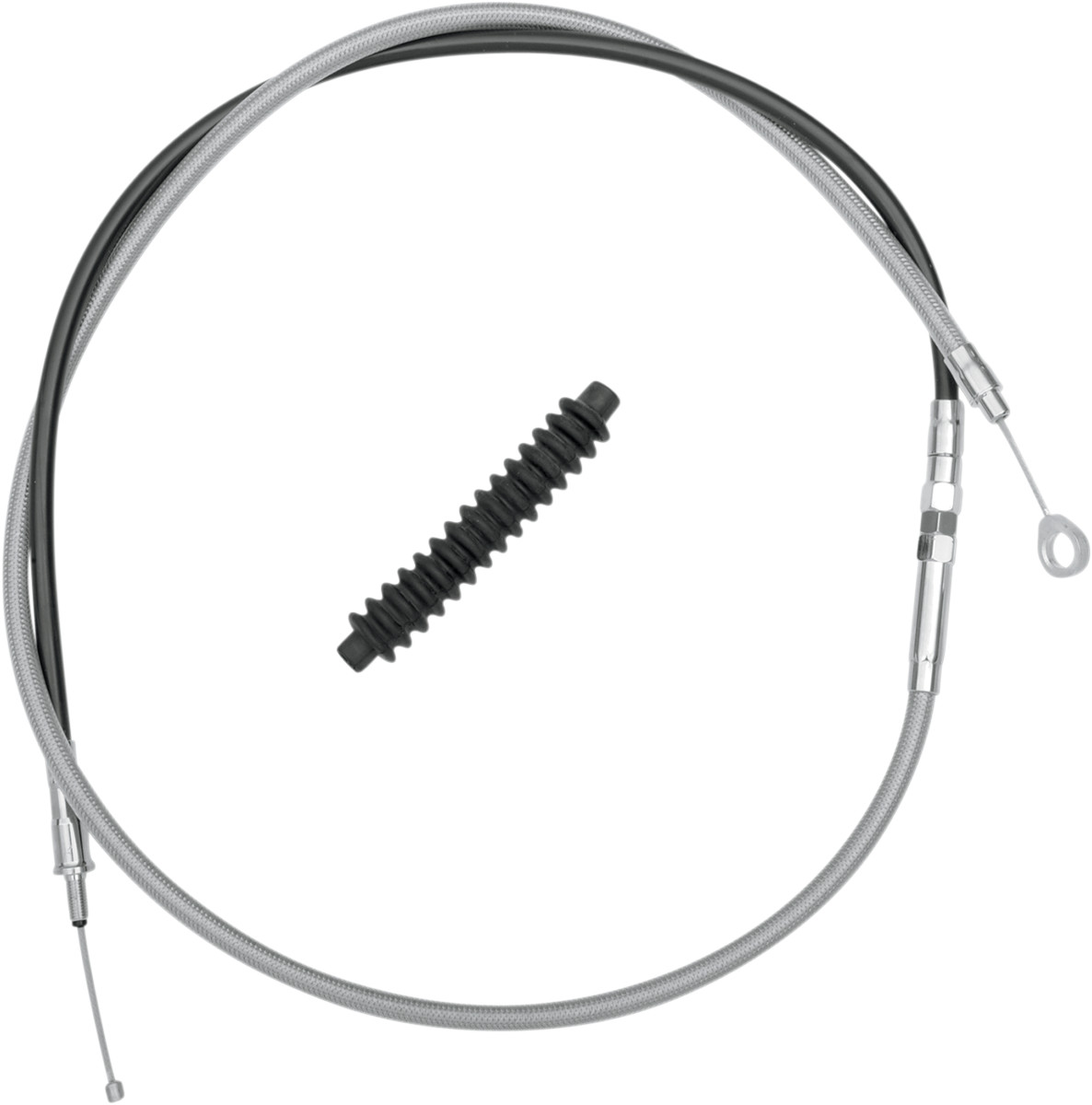 Drag Specialties High-Efficiency Braided Stainless Steel Clutch Cable