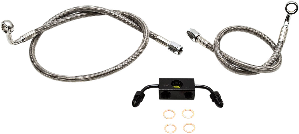 LA CHOPPERS Stainless Steel Brake Line Kit