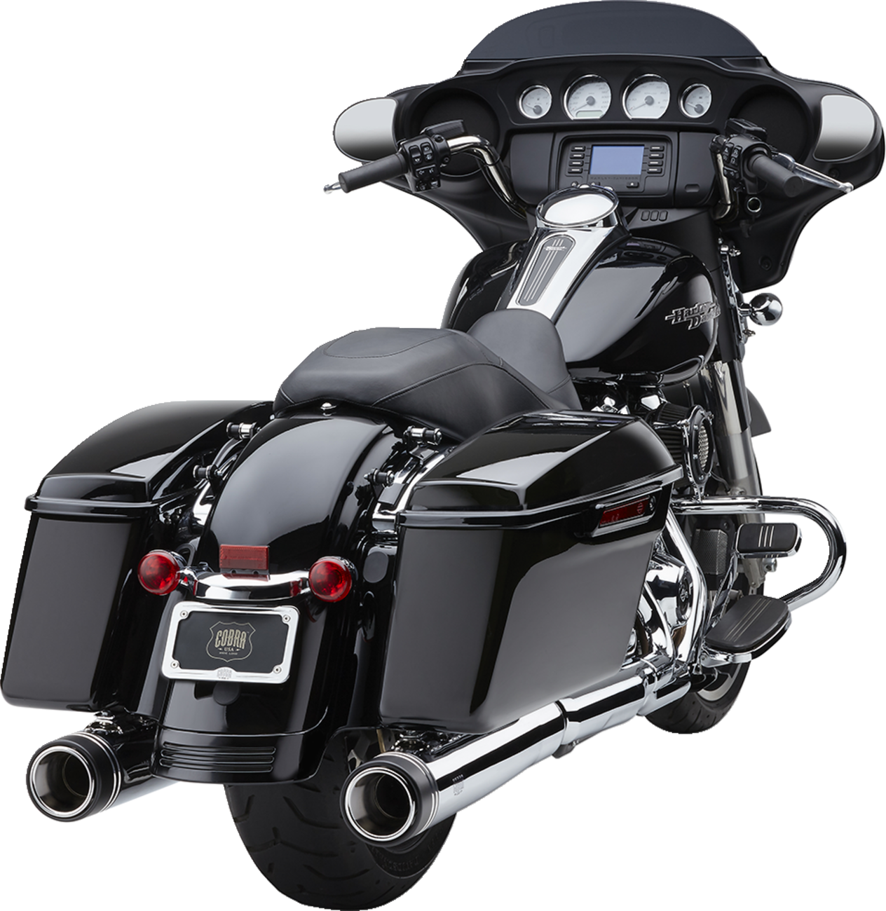 Cobra 4.5" Gen2 NH Slip-On Mufflers for Harley Touring 2017-2025